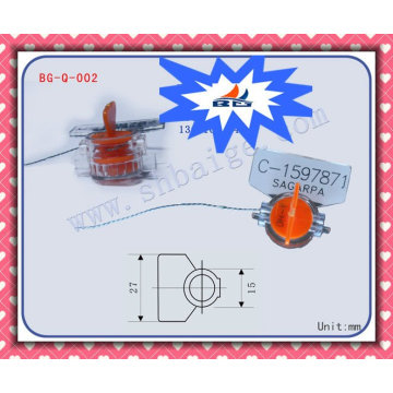 Meter-Dichtung BG-Q-002 für Gas Strom Sicherheit Verwendung, Twist-Meter-Dichtung, Energiezähler Dichtungen, Meter Sicherheitssiegel